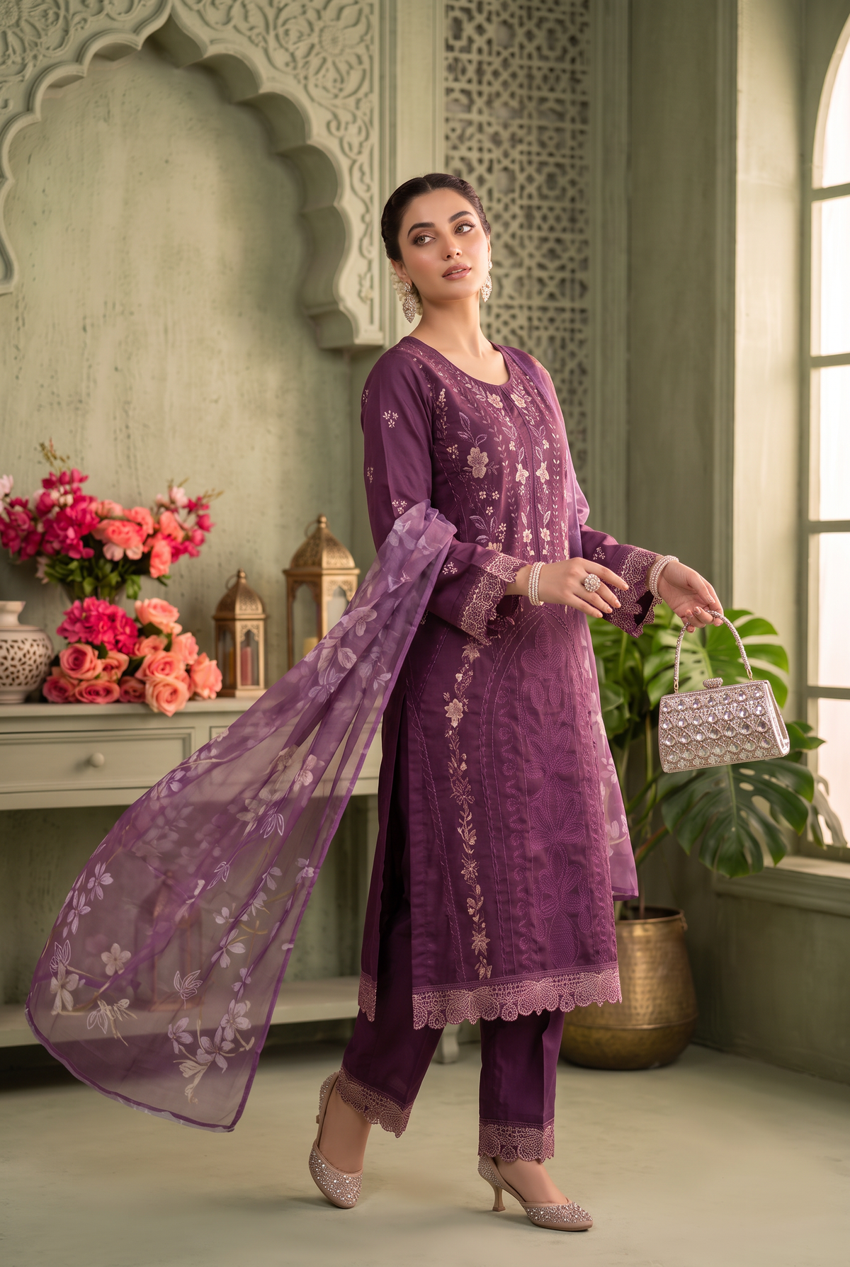 Bundle OF 10 | Kehkashan By Anaya Noor | Linen Viscose 3PC
