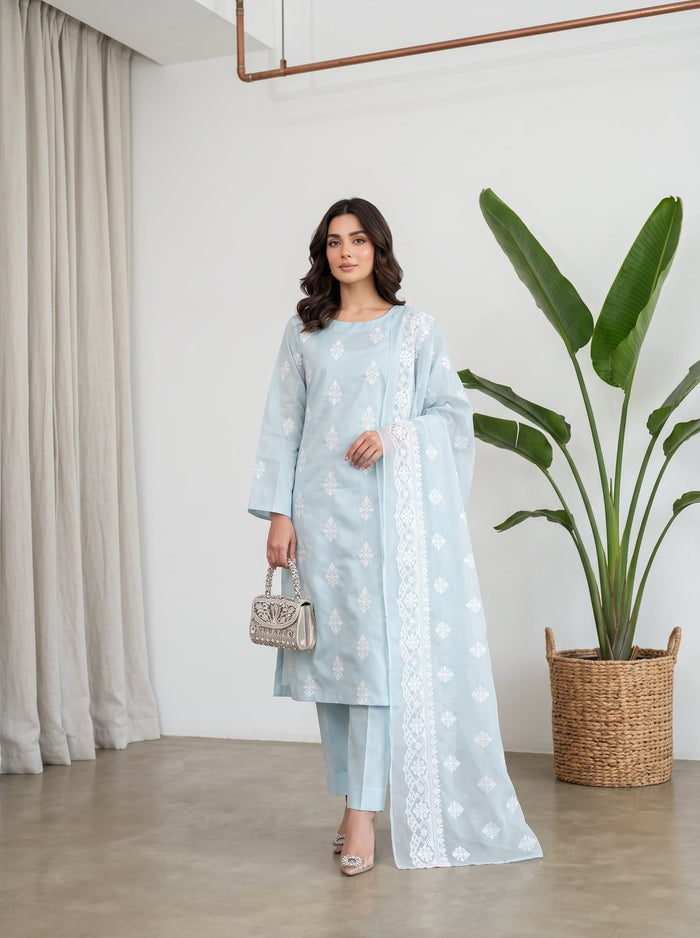 Bundle OF 10 | White Rose By Anaya Noor | Viscose 3PC - image 25