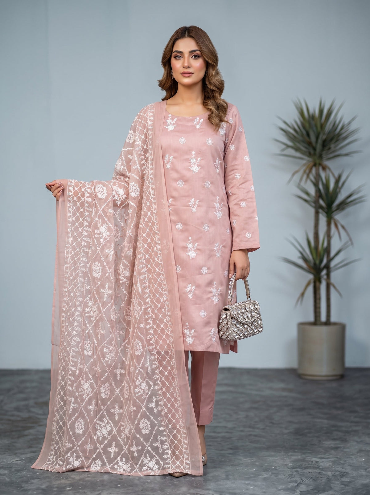 Bundle OF 10 | White Rose By Anaya Noor | Viscose 3PC