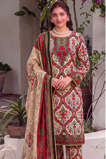Bundle OF 10 | Asifa Nabeel | Shamoz Silk 3PC