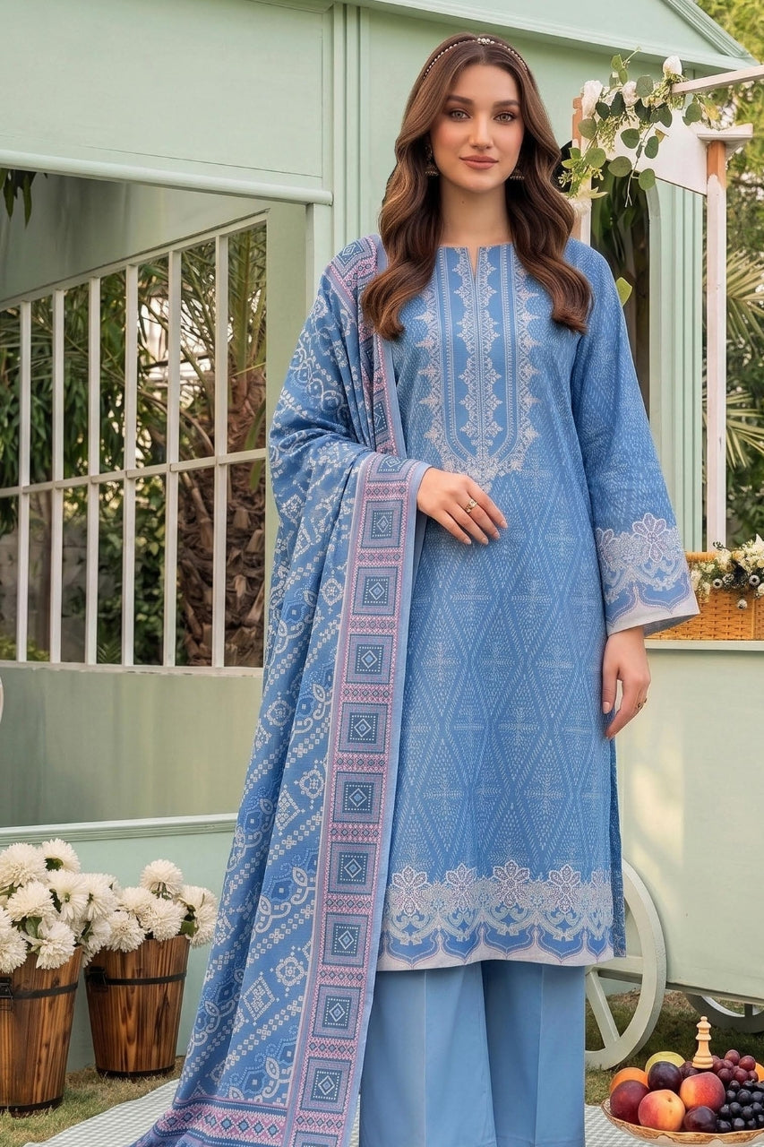 Belleza Digital Printed Khaddar 3PC