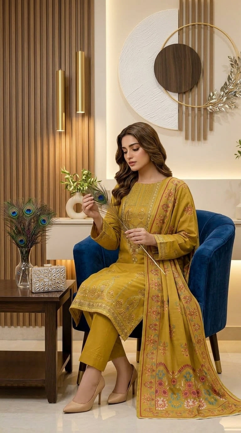 Bundle OF 08 | Kashmala By Anaya Noor | Khaddar 3PC