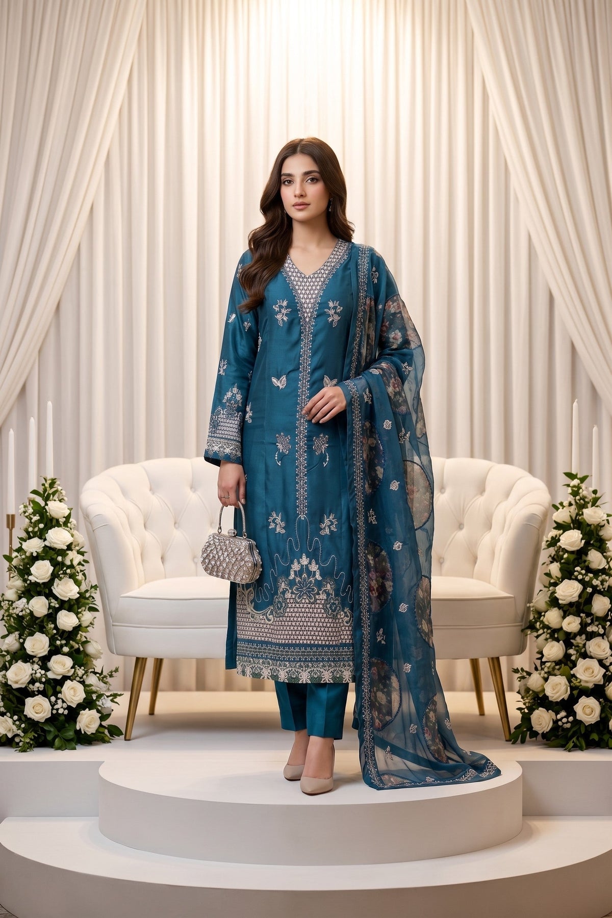 Bundle OF 08 | Lazer Kari By Anaya Noor | Viscose 3PC