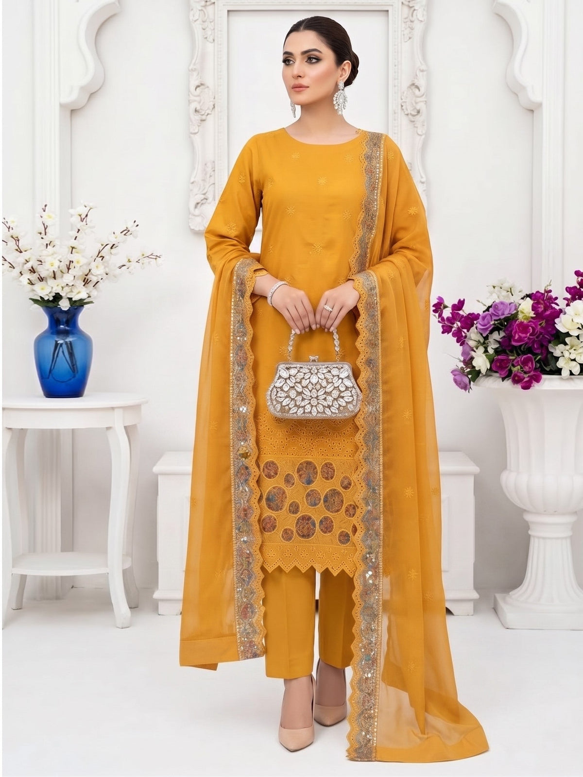Bundle OF 8 | Sarma By Anaya Noor | Linen Viscose 3PC
