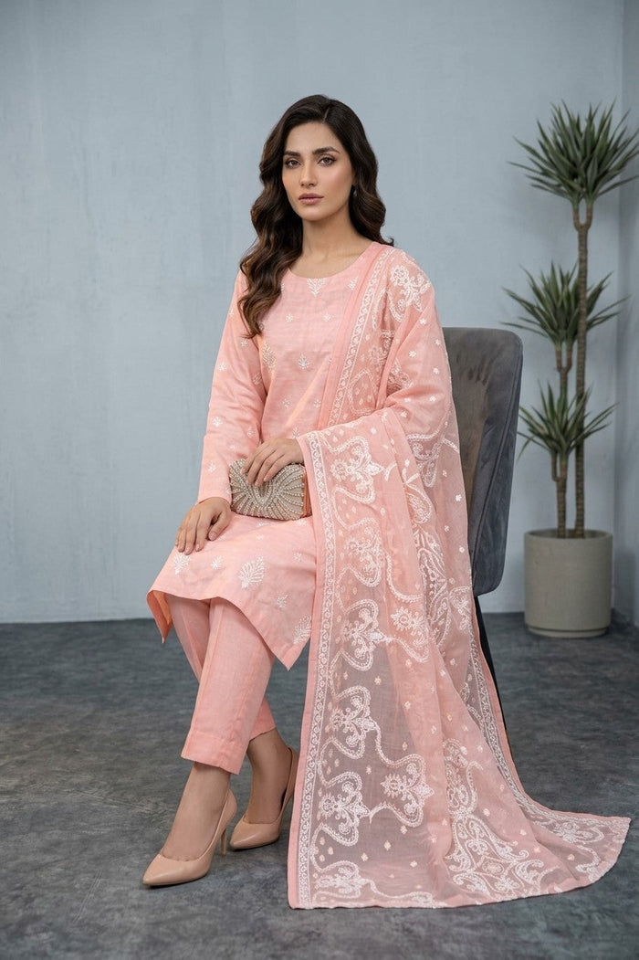 Bundle OF 10 | White Rose By Anaya Noor | Viscose 3PC - image 15