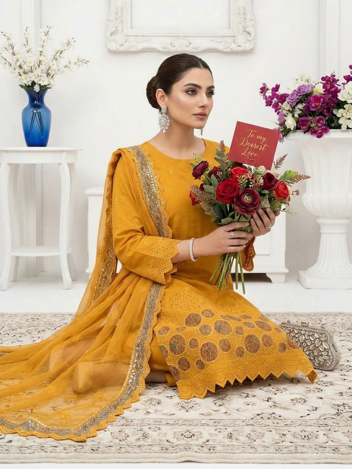 Bundle OF 8 | Sarma By Anaya Noor | Linen Viscose 3PC