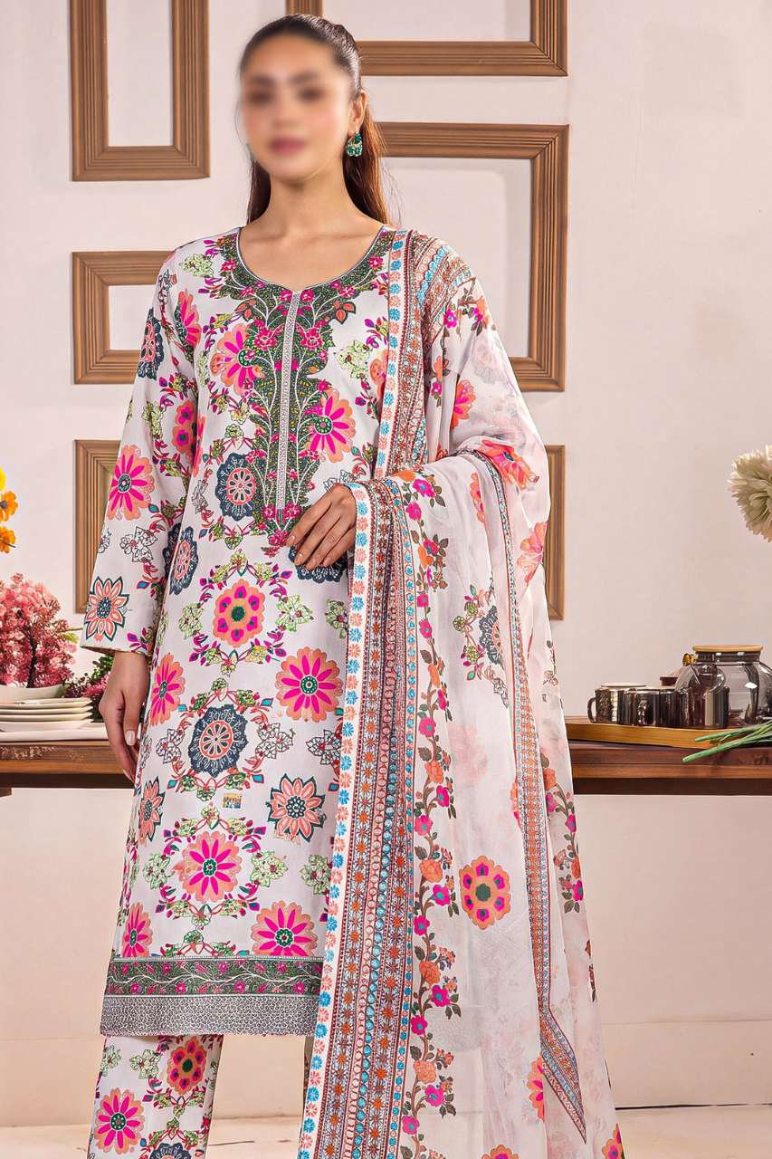 Bundle OF 10 | Asifa Nabeel | Shamoz Silk 3PC