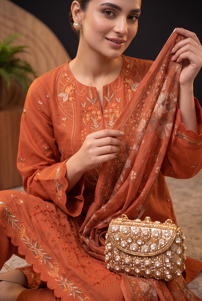 Bundle OF 10 | Kehkashan By Anaya Noor | Linen Viscose 3PC