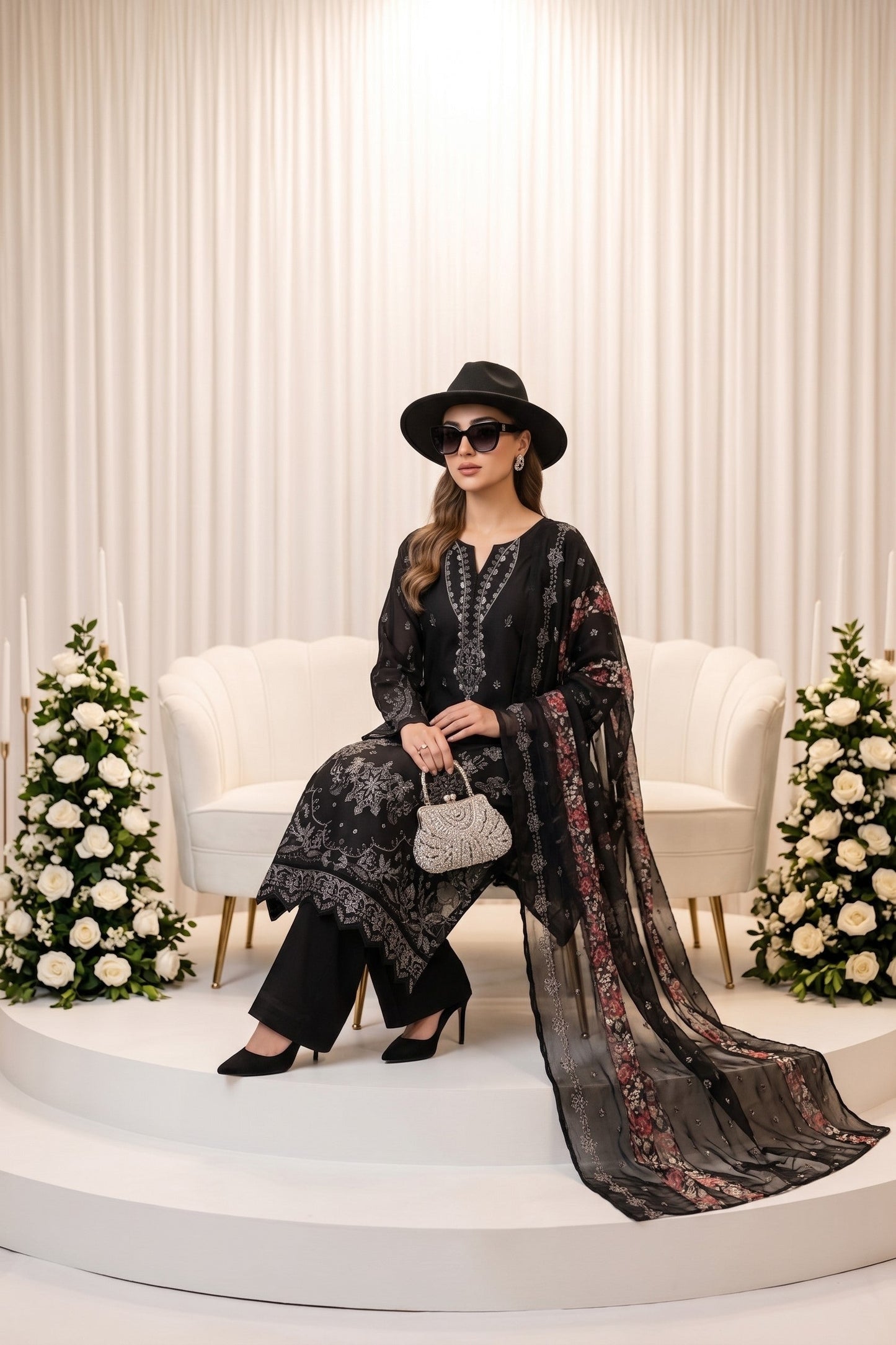 Bundle OF 08 | Lazer Kari By Anaya Noor | Viscose 3PC