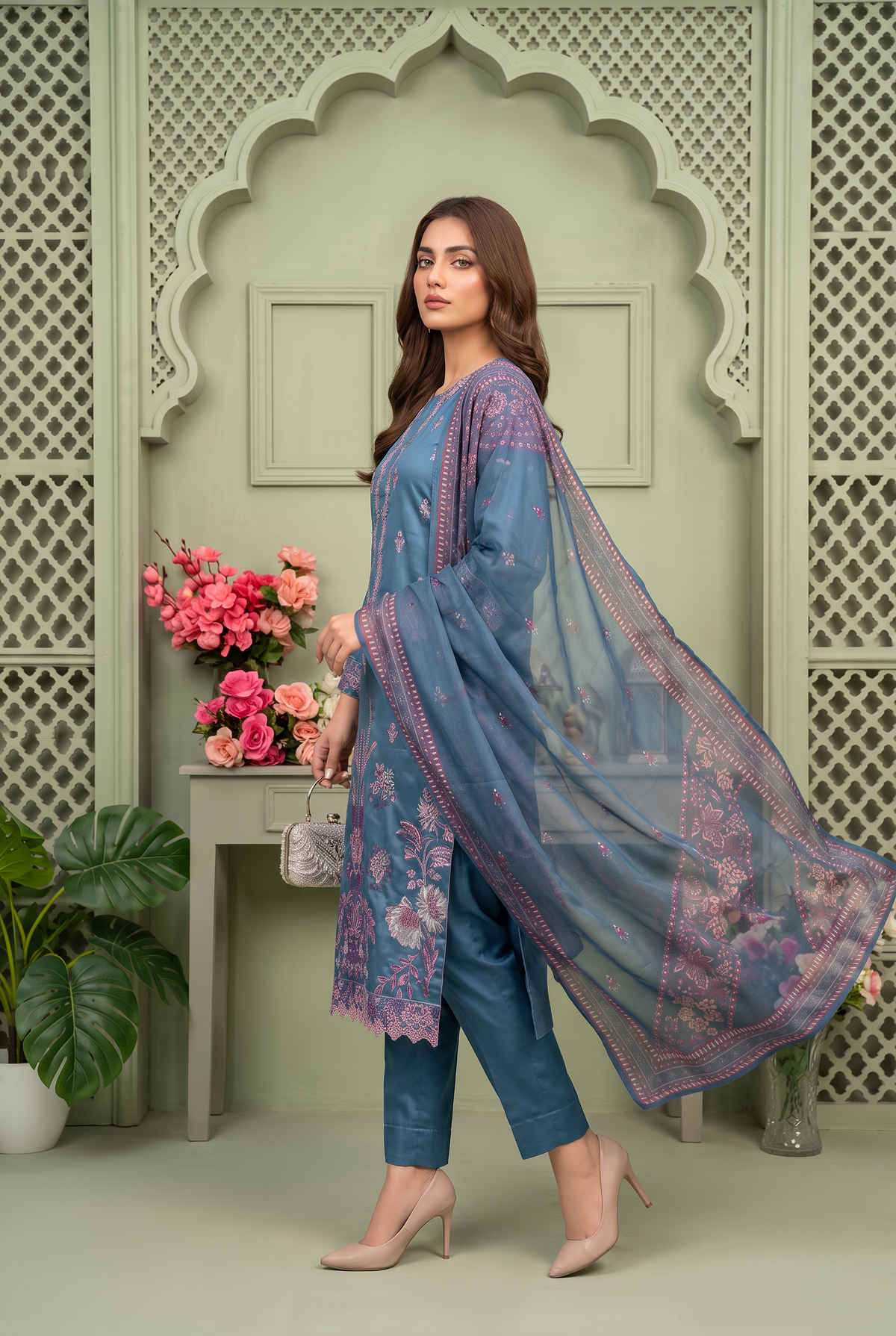Bundle OF 10 | Kehkashan By Anaya Noor | Linen Viscose 3PC