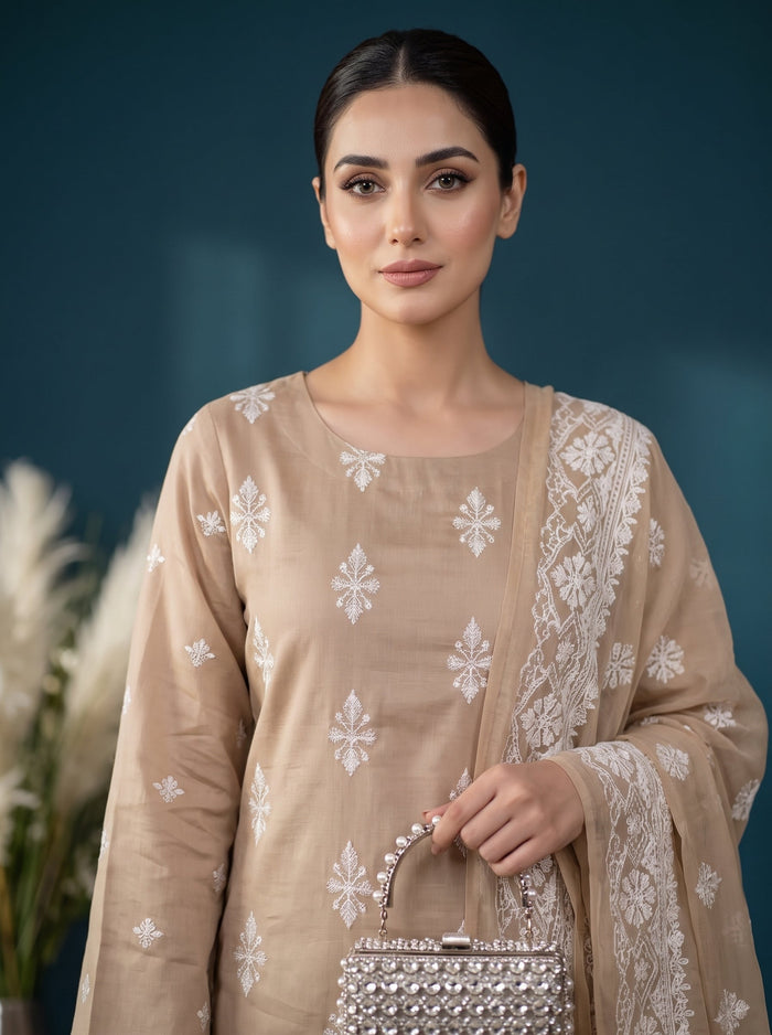 Bundle OF 10 | White Rose By Anaya Noor | Viscose 3PC - image 12