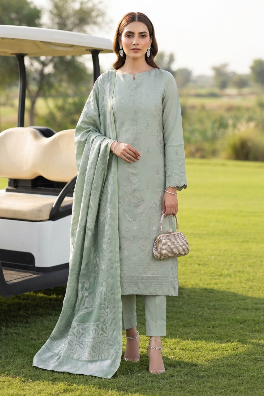 Bundle OF 06 | Khoshbo Sa By Anaya Noor | Dhanak with Plachi Shawl 3PC