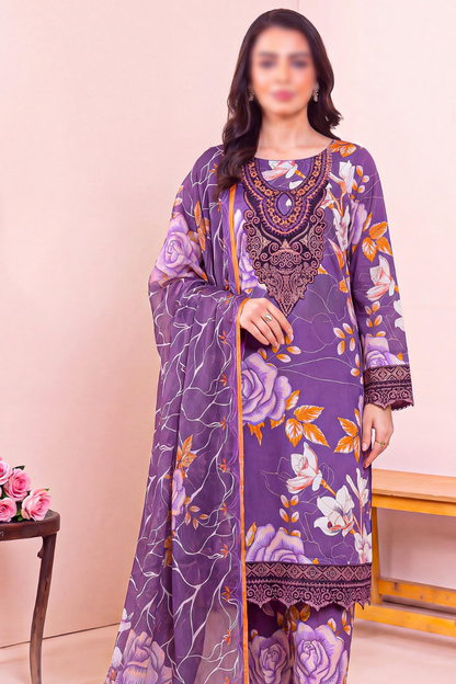 Bundle OF 10 | Asifa Nabeel | Shamoz Silk 3PC