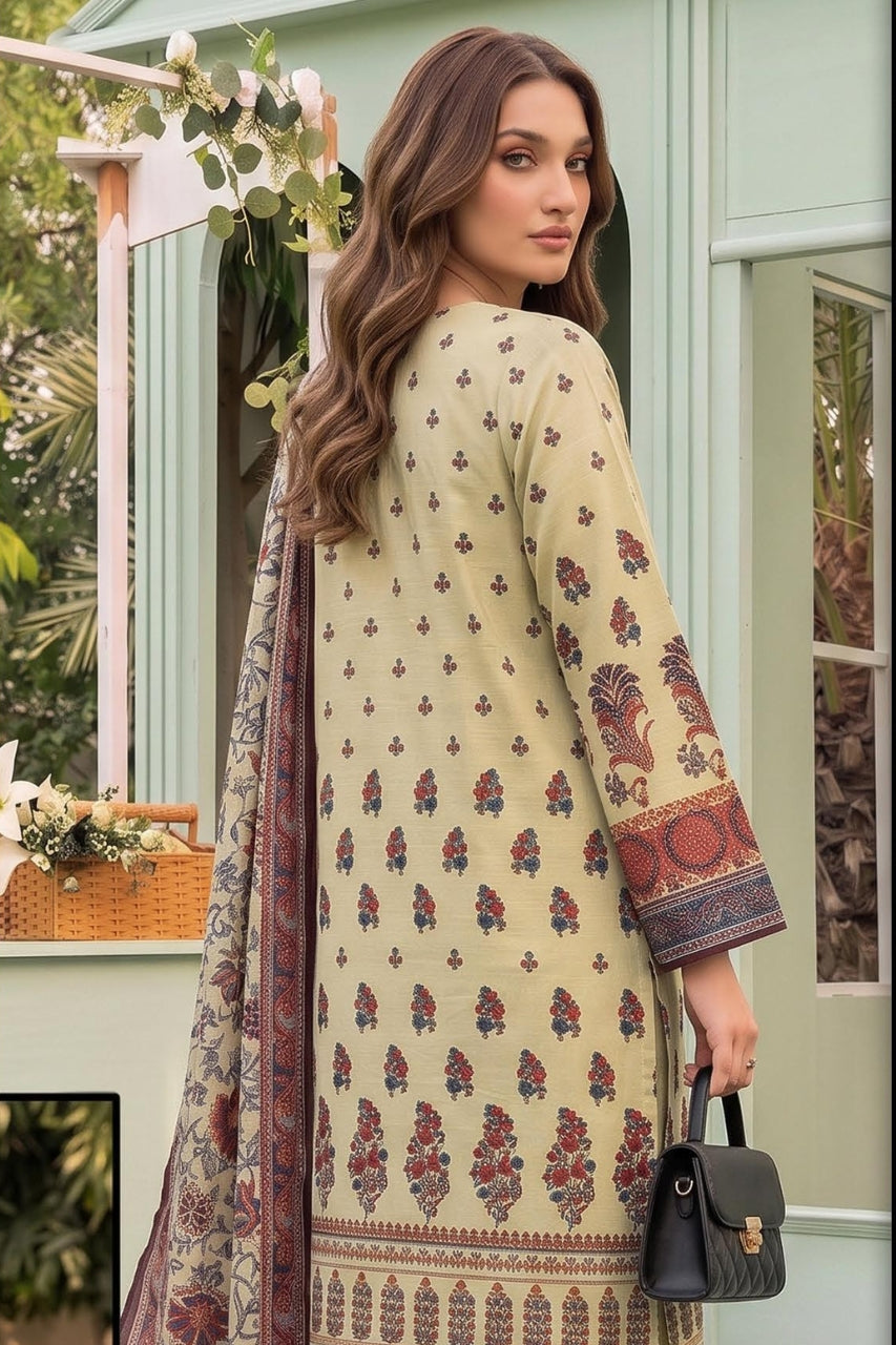 Belleza Digital Printed Khaddar 3PC
