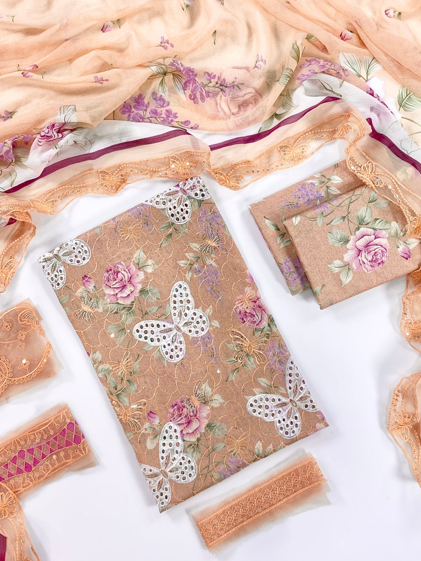 (Bundle OF 06) Maria B Butterfly (Pink)