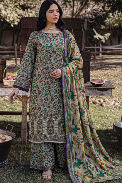 Rameen By Anaya Noor Printed & Laser Cutwork Emb Lawn 3PC