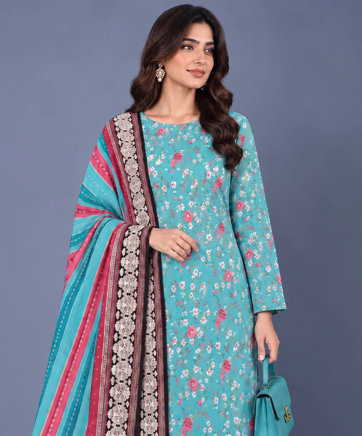 Bareeze Digital Printed Khaddar 3PC