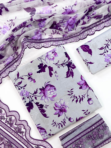 (Bundle OF 5) Aneelas Lavender (Each Suit Price 3350)