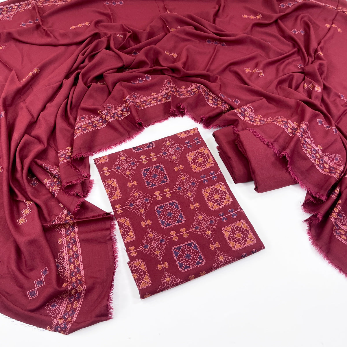 Bareeze Embroidered Karandi 3PC