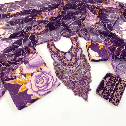 Bundle OF 10 | Asifa Nabeel | Shamoz Silk 3PC