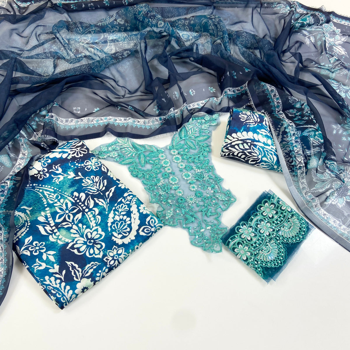 Bundle OF 10 | Asifa Nabeel | Shamoz Silk 3PC