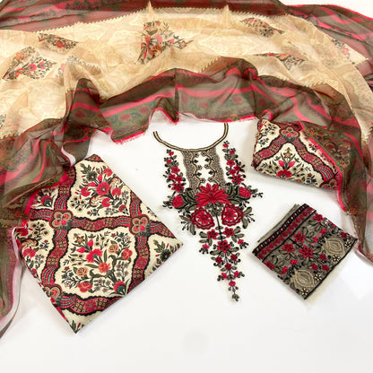 Bundle OF 10 | Asifa Nabeel | Shamoz Silk 3PC
