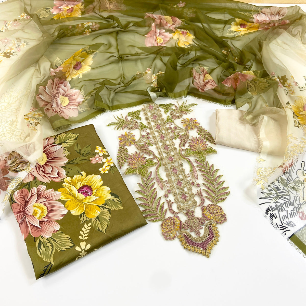 Bundle OF 10 | Asifa Nabeel | Shamoz Silk 3PC