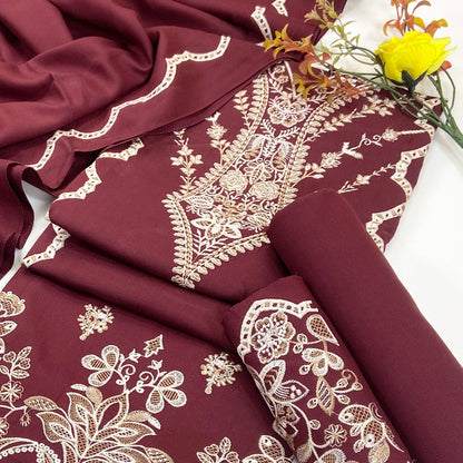 Baroque Emb Dhanak 3PC