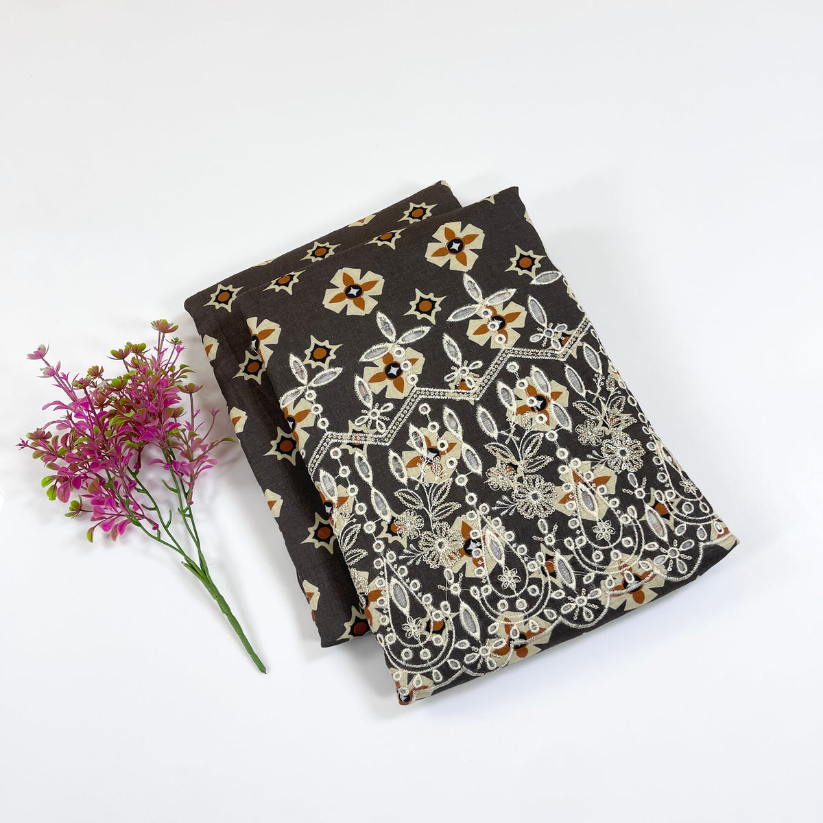 Bundle OF 10 | Mix Brand | Embroidered Khaddar 2PC