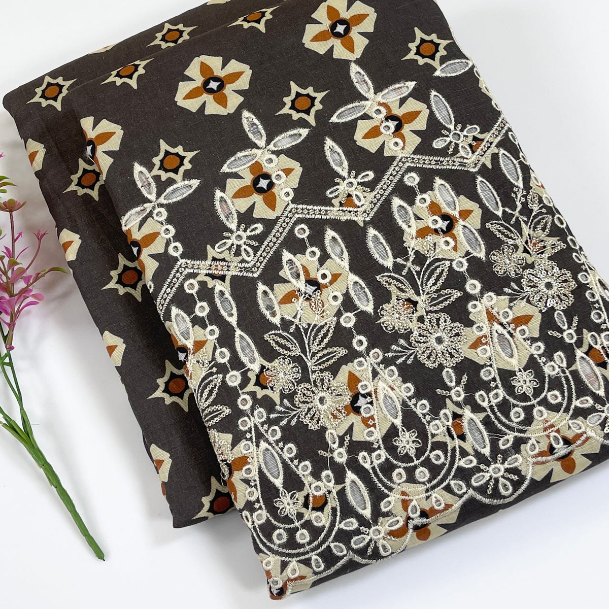 Bundle OF 10 | Mix Brand | Embroidered Khaddar 2PC