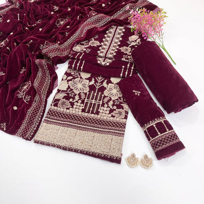 Bundle OF 08 | Sana Safinaz | Velvet 3PC (V-02)