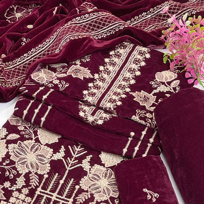 Bundle OF 08 | Sana Safinaz | Velvet 3PC (V-02)