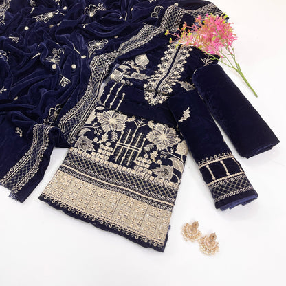 Bundle OF 08 | Sana Safinaz | Velvet 3PC (V-02)