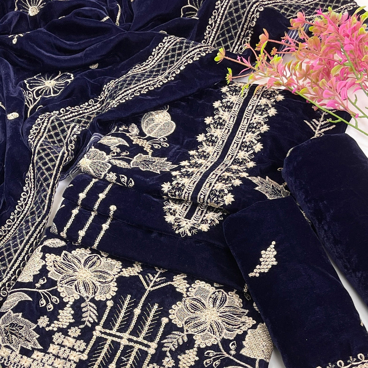 Bundle OF 08 | Sana Safinaz | Velvet 3PC (V-02)