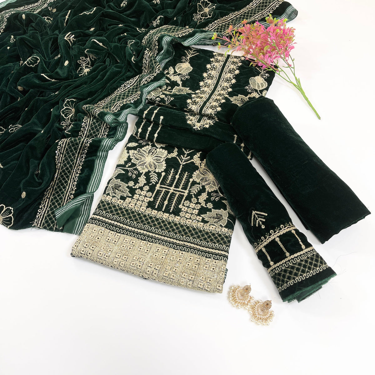 Bundle OF 08 | Sana Safinaz | Velvet 3PC (V-02)