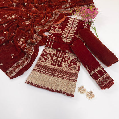 Bundle OF 08 | Sana Safinaz | Velvet 3PC (V-02)