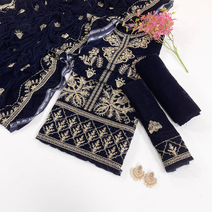 Bundle OF 08 | Sana Safinaz | Velvet 3PC (V-01)