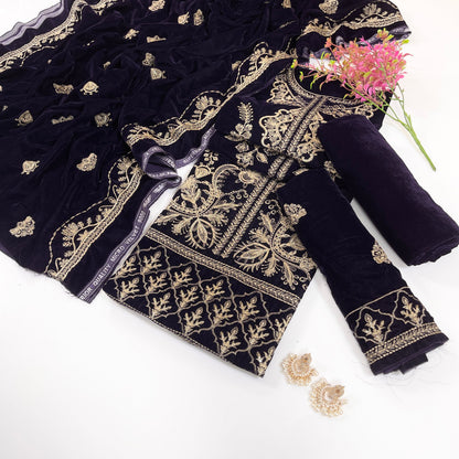 Bundle OF 08 | Sana Safinaz | Velvet 3PC (V-01)