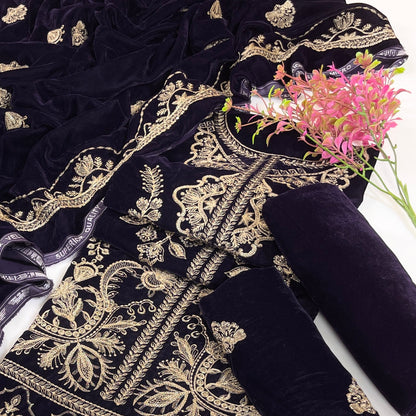 Bundle OF 08 | Sana Safinaz | Velvet 3PC (V-01)