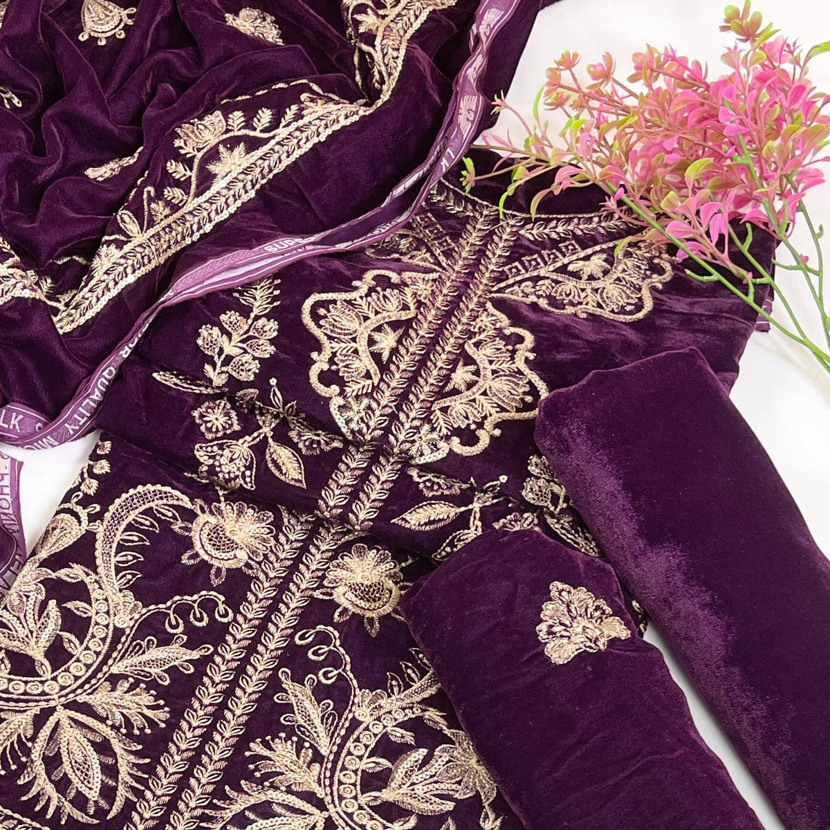 Bundle OF 08 | Sana Safinaz | Velvet 3PC (V-01)