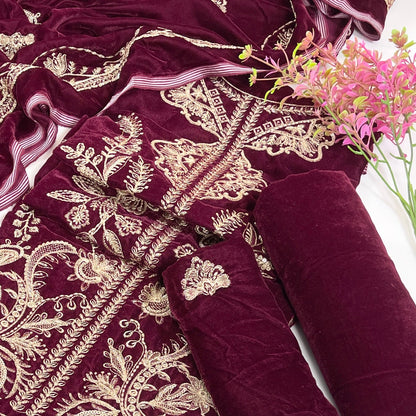 Bundle OF 08 | Sana Safinaz | Velvet 3PC (V-01)