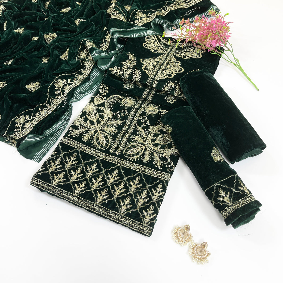 Bundle OF 08 | Sana Safinaz | Velvet 3PC (V-01)