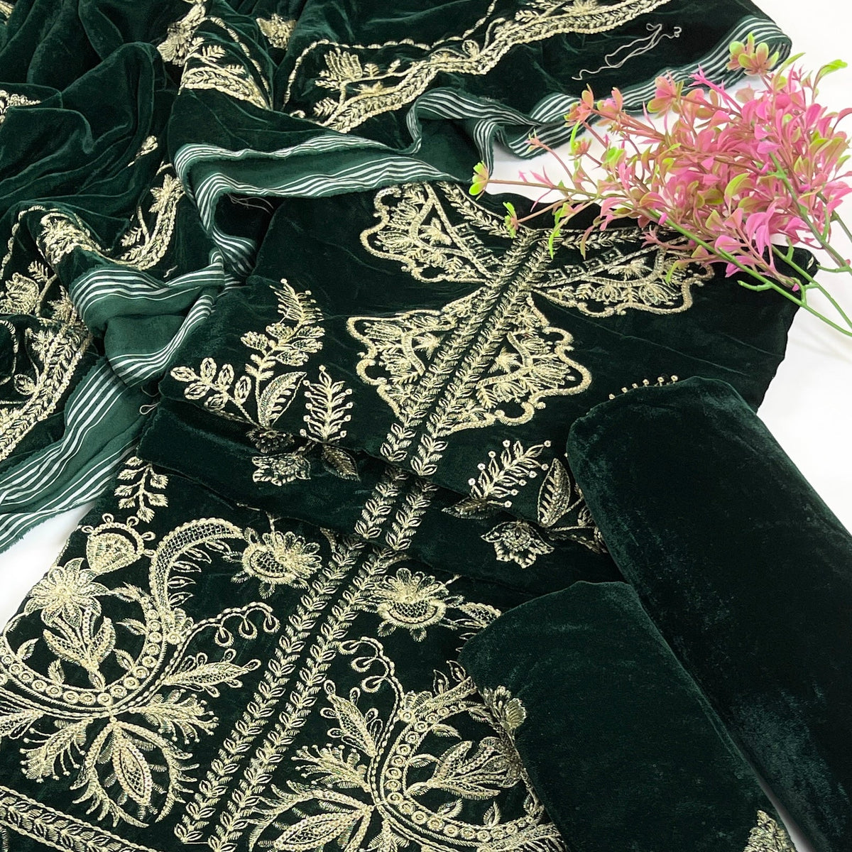 Bundle OF 08 | Sana Safinaz | Velvet 3PC (V-01)