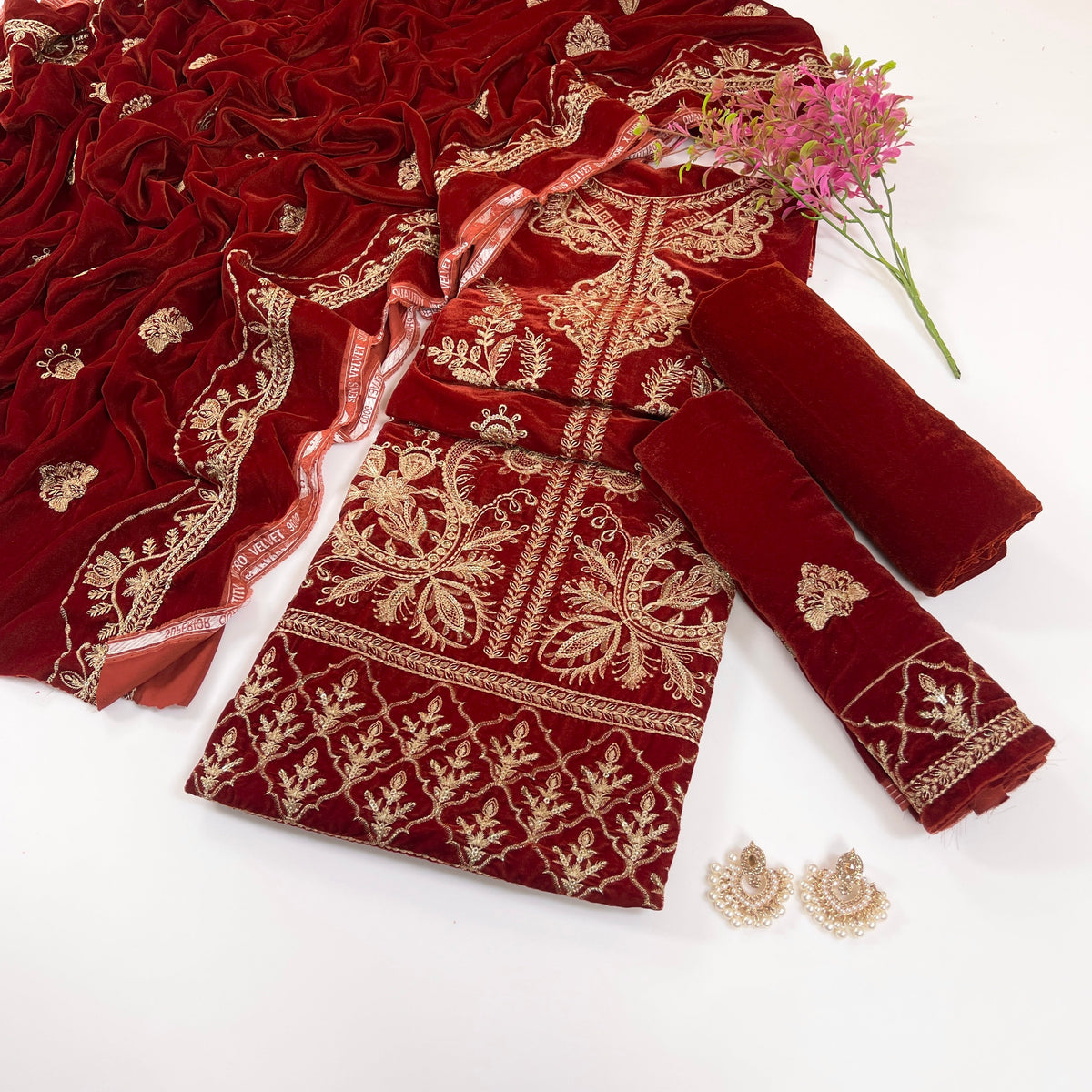 Bundle OF 08 | Sana Safinaz | Velvet 3PC (V-01)