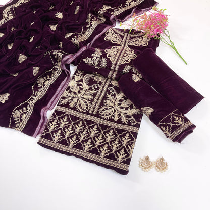 Bundle OF 08 | Sana Safinaz | Velvet 3PC (V-01)