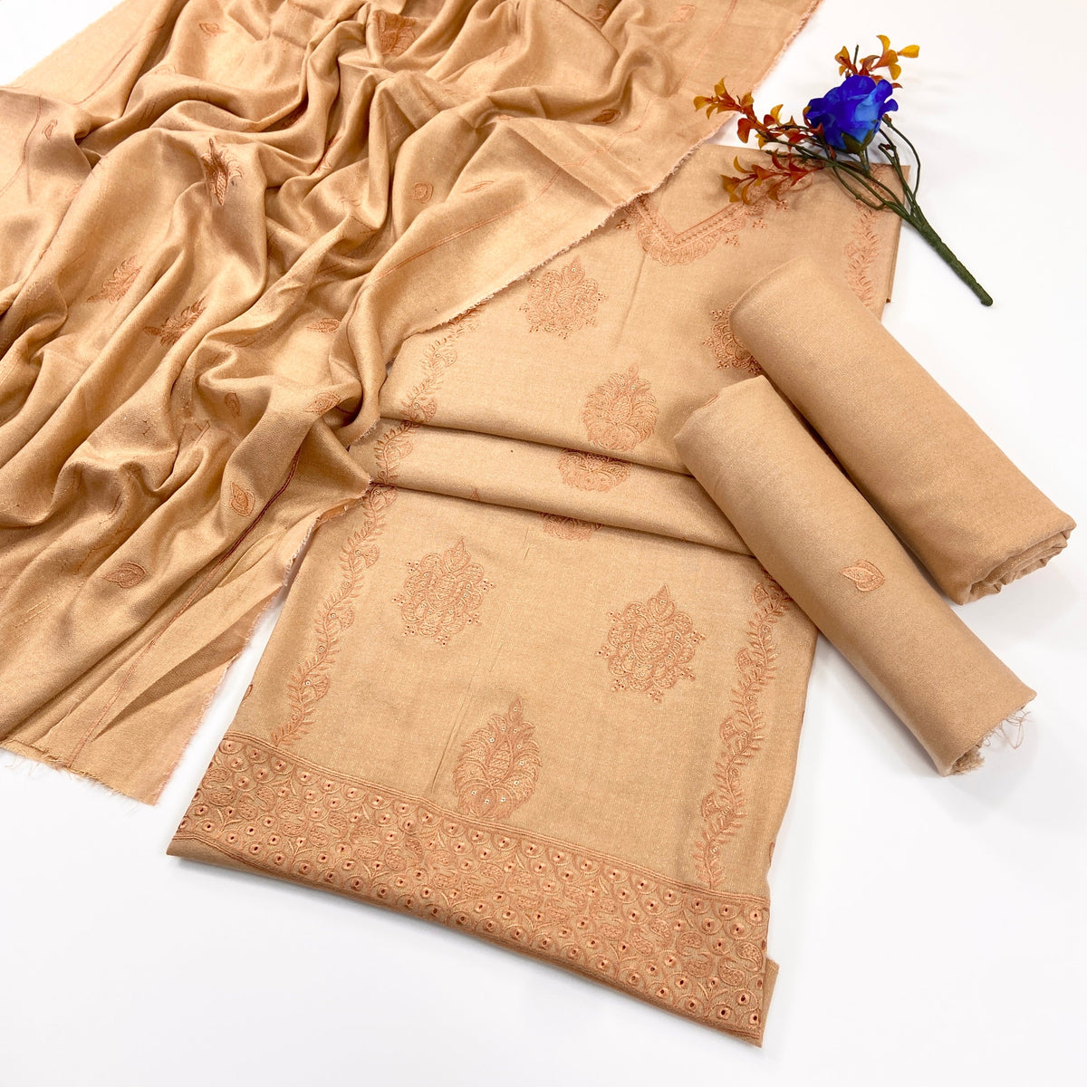Bundle OF 08 | Chamki Light Colors | Wool Peach