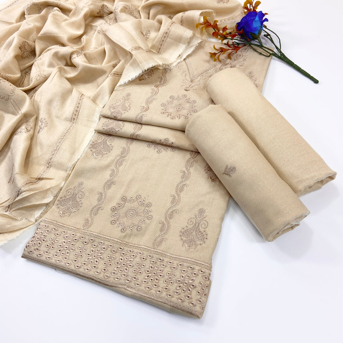 Bundle OF 08 | Chamki Light Colors | Wool Peach