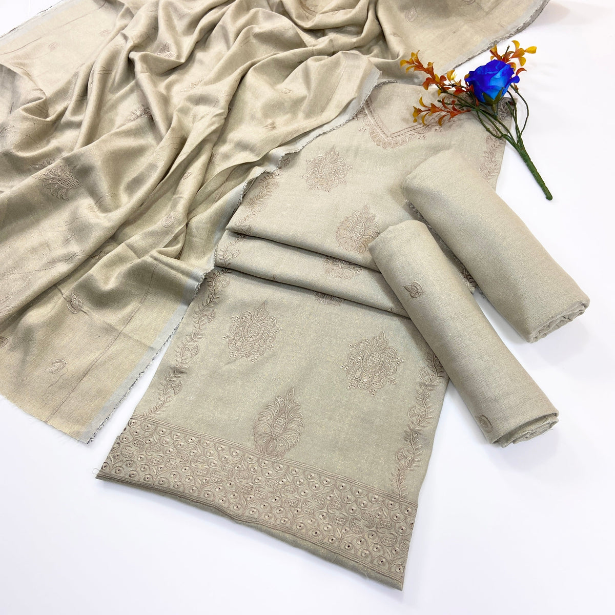 Bundle OF 08 | Chamki Light Colors | Wool Peach