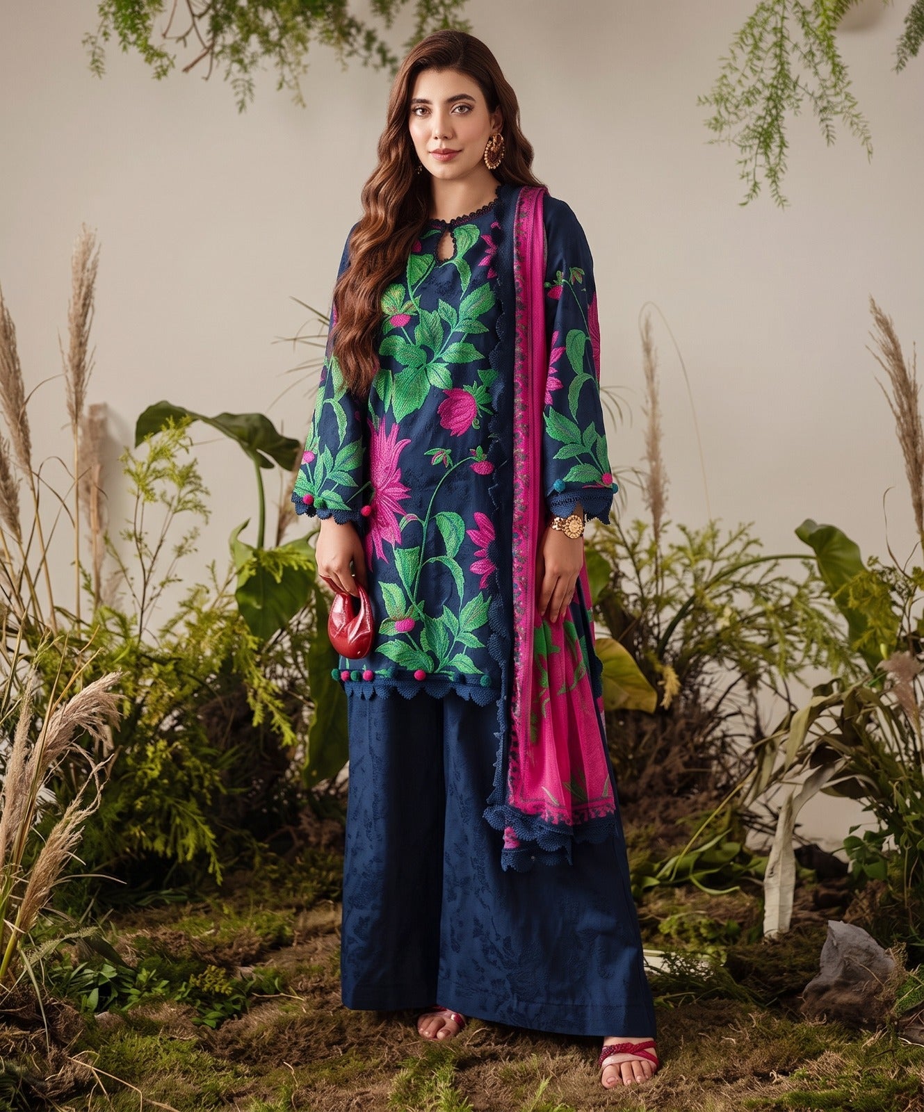 Bundle OF 15 | Naqsh Bloom | Jacquard Viscose 3PC