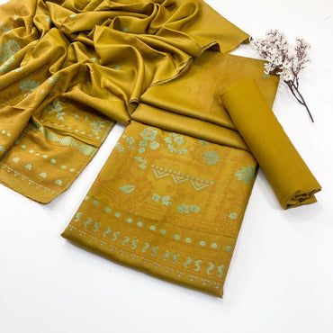 Bundle OF 04 | Sapphire | Jacquard Viscose 3PC